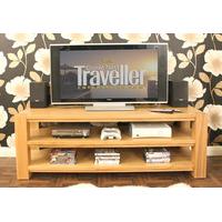 Aston Oak Widescreen Open LCD TV Cabinet