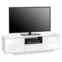 Ashford LCD TV Stand In White And Black High Gloss