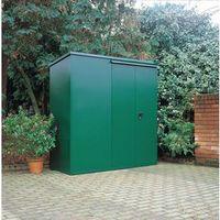 ASGARD CLASSIC METAL SHED WITH DOUBLE DOORS - H 1904 FRONT, 1798 BACK, W 187