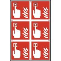 ASEC Fire Alarm 200mm x 300mm PVC Self Adhesive Sign