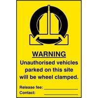 asec unauthorised vehicles parked on this site will be wheel clamped 2 ...