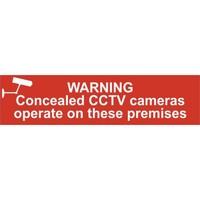 asec warning concealed cctv cameras operate on these premises 200mm x  ...