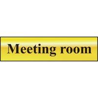 asec meeting room 200mm x 50mm self adhesive sign