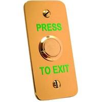 asec brass narrow style exit button