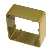 Asec 38mm 1 Gang Brass Surface Housing