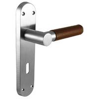 Ascot Tan Leather Chrome Keyhole Handles
