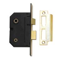 assa abloy 3in bathroom mortice lock polished brass