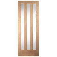 Aston Oak Glazed Internal Door H 78in x W 30in x D 35mm