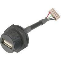 ASSMANN WSW A-USB-APFS USB Connector 2.0 - IP67 Socket, build-in USB A-socket to 5 pin.Connector