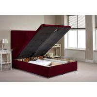 Aspire Appleton Ottoman Divan Bed Frame - Aubergine Chenille Fabric
