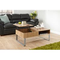 aspen lift up coffee table oak