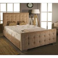 Aspire Deldale Fabric Bed Frame - Mink Chenille Fabric