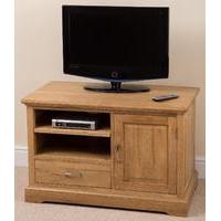 Aspen Solid Oak Small TV Cabinet