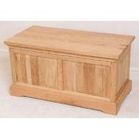 Aspen Solid Oak Blanket Storage Box