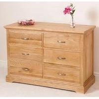 Aspen Solid Oak 6 Drawer Chest