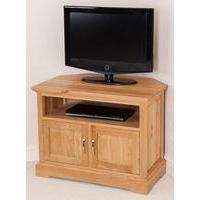 Aspen Solid Oak Corner TV Cabinet