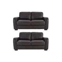 Astor Pair of 2 Seater Leather S...