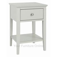 Ashby Cotton 1 Drawer Nightstand