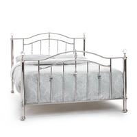 ashley nickel metal bed frame kingsize