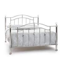 ashley nickel metal bed frame small double