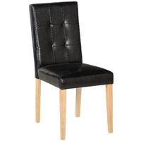 Aspen Faux Leather Dining Chair Black