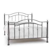 ashley black nickel metal bed frame kingsize