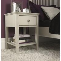 Ashlyn Cotton Painted 1 Drawer Bedside Chest