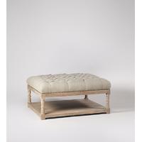 Astor Ottoman in Oatmeal