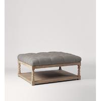 Astor Ottoman in putty grey