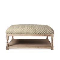 astor ottoman in flecked barley