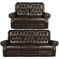 Ashbourne Dark Brown 3+ 2 Sofa Suite