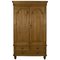 ascot pine wardrobe double 2 doors 3 drawers