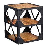 ascot side table naturalblack