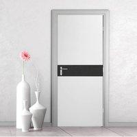 Asti White and Dark Grey Flush Fire Door 30 Minute Fire Rated - Prefinished