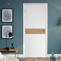 Asti White and Oak Flush Fire Door 30 Minute Fire Rated - Prefinished