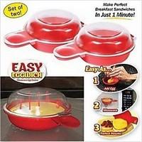 As Seen On TV - Easy Eggwich Cooking Tool Microwave Cheese Egg Cooker 2 Pcs