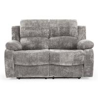 Asturias Fabric 2 Seater Electric Recliner Sofa Light Grey