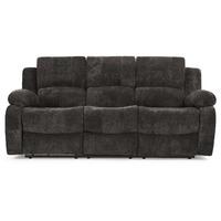 asturias fabric 3 seater electric recliner sofa dark grey