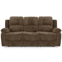 asturias fabric 3 seater recliner sofa nougat