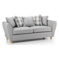 ashbourne fabric 3 seater sofa lisbon silver