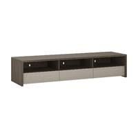 Aspen 3 Drawer Wide TV Stand with LED Lighting Riviera Oak with Warm Sand Fronts
