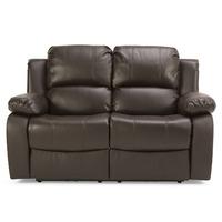 Asturias Leather 2 Seater Electric Recliner Sofa Brown