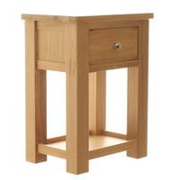 Aston One Drawer Side Table In Oak