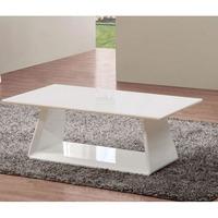 astrik coffee table in white high gloss