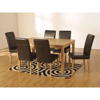Ashbourne Dining Table Set With 6 Dining Chairs