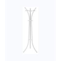 Assuan Contemporary Coat And Hat Stand In Chrome And White