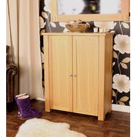 Aston Shoe Cupboard In Oak With 2 Doors