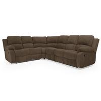 Asturias Fabric Recliner Corner Sofa Nougat