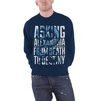 asking alexandria from death to destiny official mens blue sweatshirt