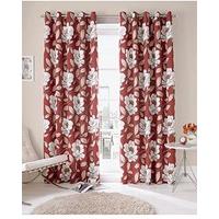 Ashley Wilde Ready Made Curtains Issy Fully Lined Eyelets (Chilli, 46\